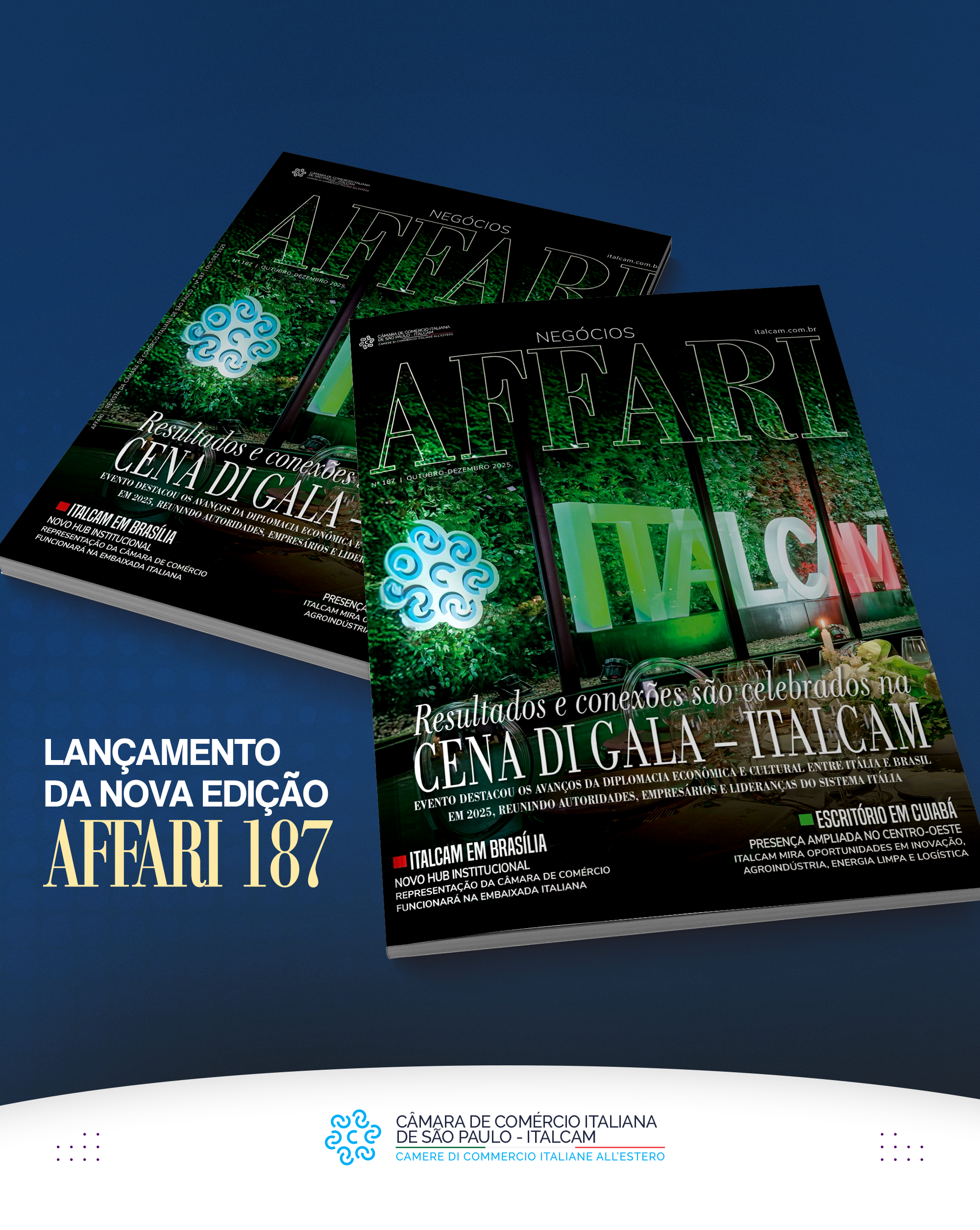 A edição 187 da revista AFFARI já está disponível.