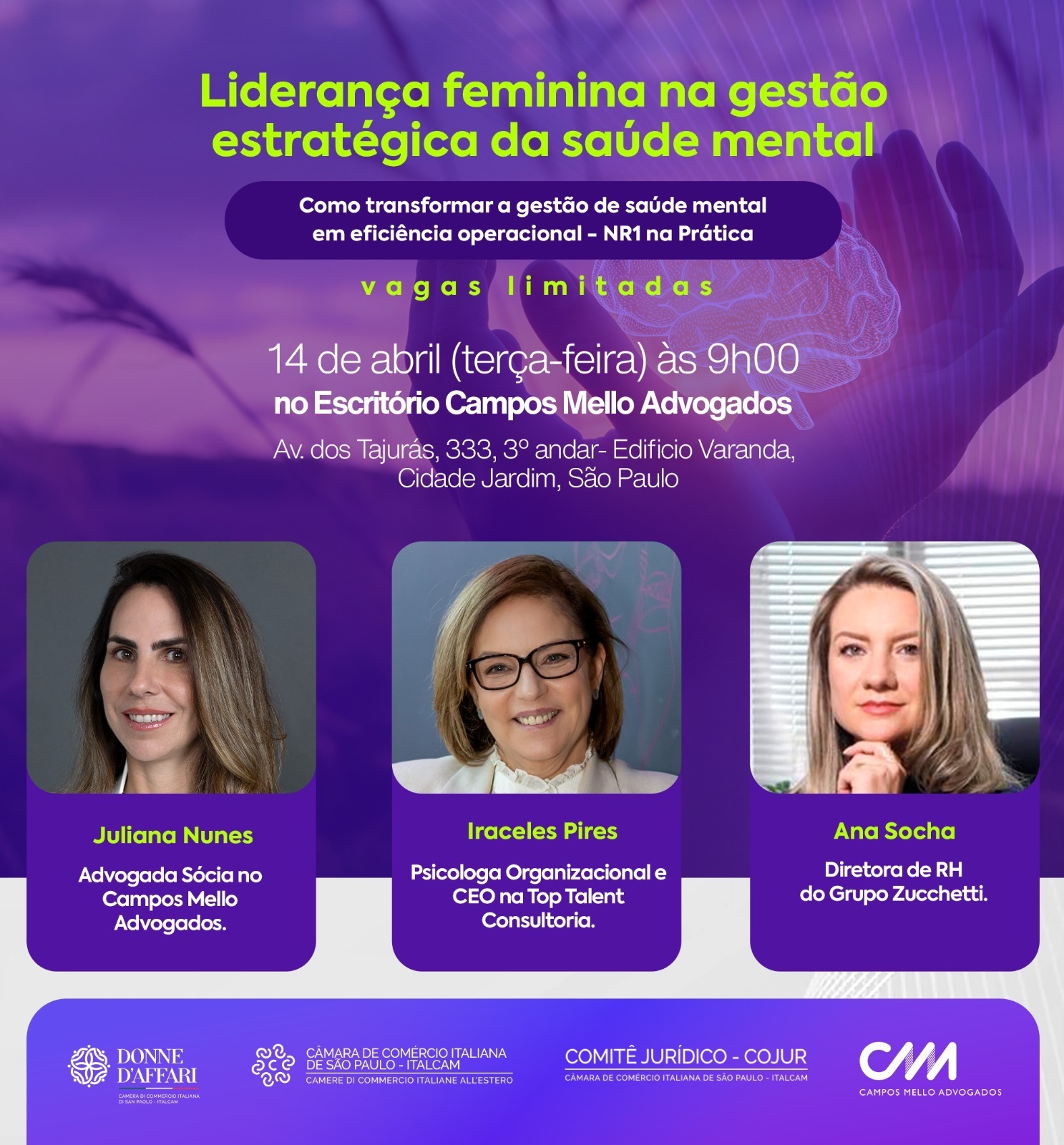 Liderança feminina na gestão estratégica da saúde mental, DONNE D’AFFARI E COMITÊ JURIDICO