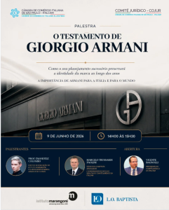 Webinar da Italcam debate sucessão, governança e o legado da marca Giorgio Armani 