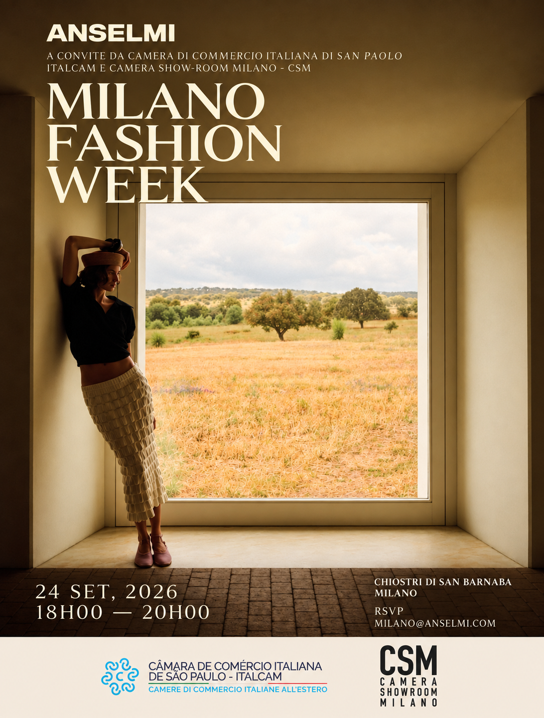 Da ITALCAM e CSM, Anselmi arriva a Milano: il savoir-faire della maglieria brasiliana protagonista della Fashion Week