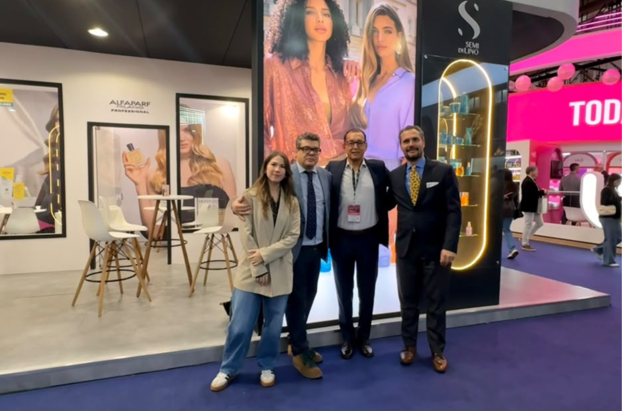 ITALCAM fortalece relações com a Alfaparf Milano durante a Beauty Fair São Paulo