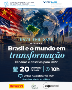 SAVE THE DATE | Webinar Brasil e o mundo em transformação