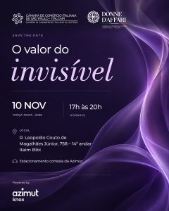 SAVE THE DATE | O VALOR DO INVISÍVEL